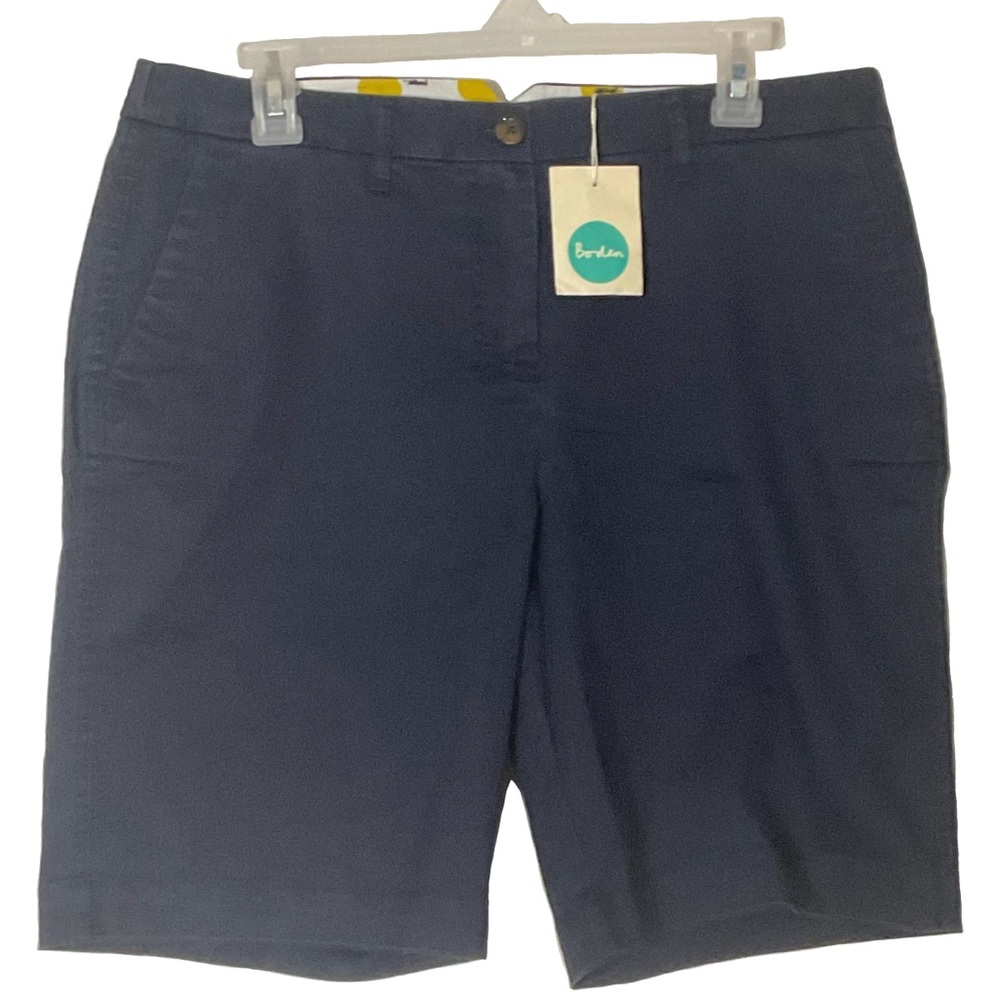Boden Men's Dark Navy Flat-Front Shorts